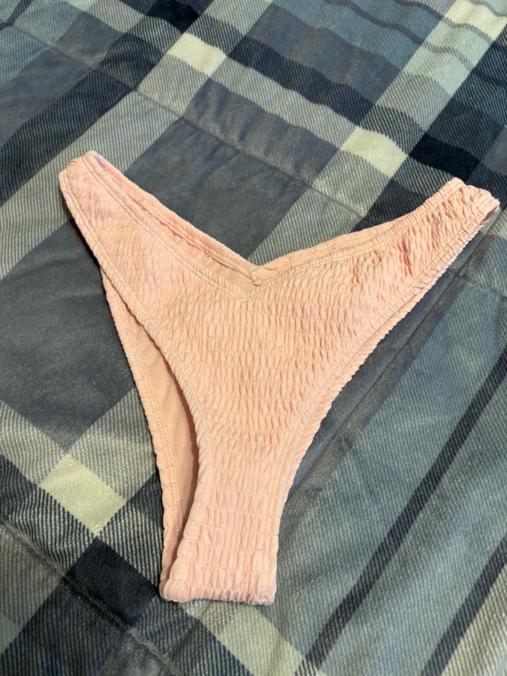 NWOT wild fable Light Pink Textured V-Front Swim Bottoms